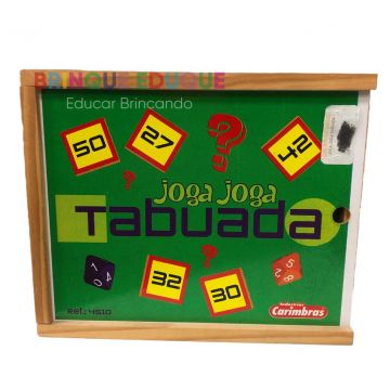 Jogo Aprendendo a Tabuada 100 peças em madeira Brinquedo Educativo